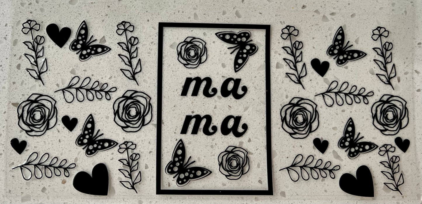 #33- Mama Black Outline