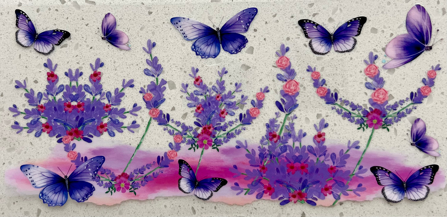 #289- Purple Flower Butterflies