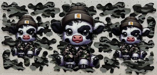 #270- Triple Baddie Camouflage Cows