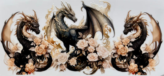 #280- Gothic Flower Dragon
