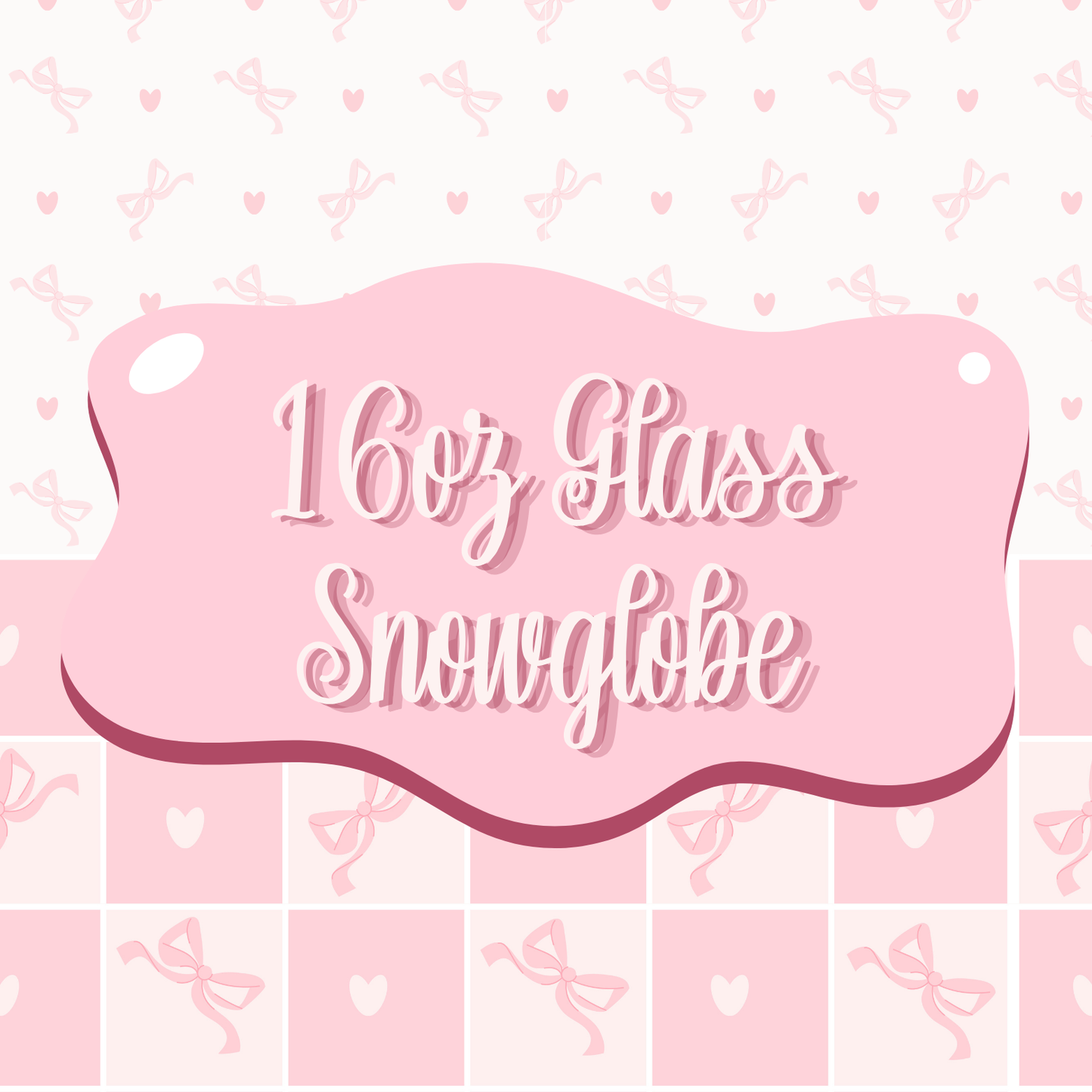 16oz Glass Snowglobe