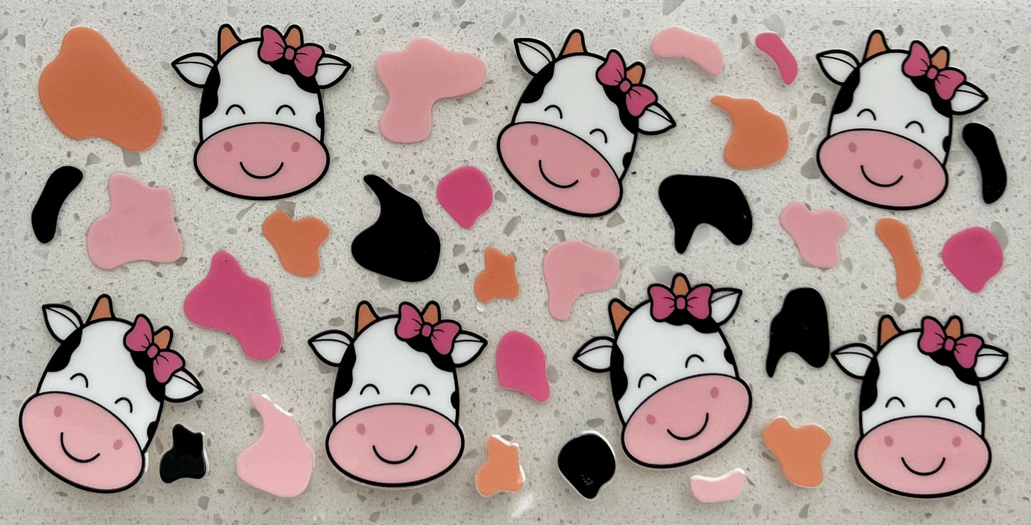 #259- Happy Animated Cow with Bow