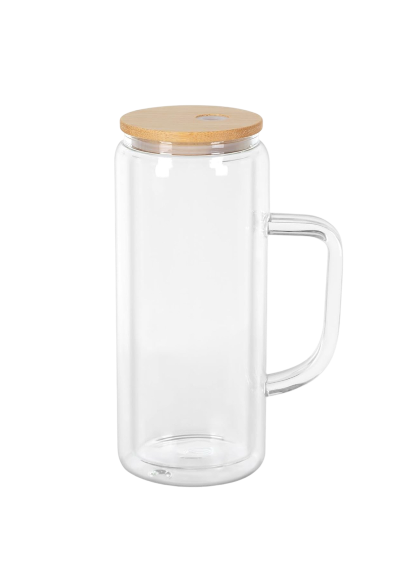 20oz Glass Snowglobe w/ Handle